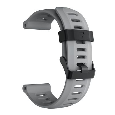HAODEE Fashion Replacement Silicone Watchbands Strap For Garmin Fenix 5X / Fenix 3 Watch With Tools Accessories (Color : Grey, Size : Fenix 3)