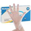 Meekear Food Prep Disposable Gloves, TPE Clear Latex-Free Food Safe Cleaning Gloves, BPA Free, Powder Free, Oil Tight (100, X-Large) view 1