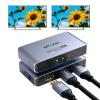 MT-VIKI 4K@120Hz HDMI Splitter 1 in 2 Out Aluminum HDMI Splitter 2.1, 8K@60Hz Duplicate/Mirror, 40Gbps, HDCP2.3, EDID (Non-bidirectional) view 1