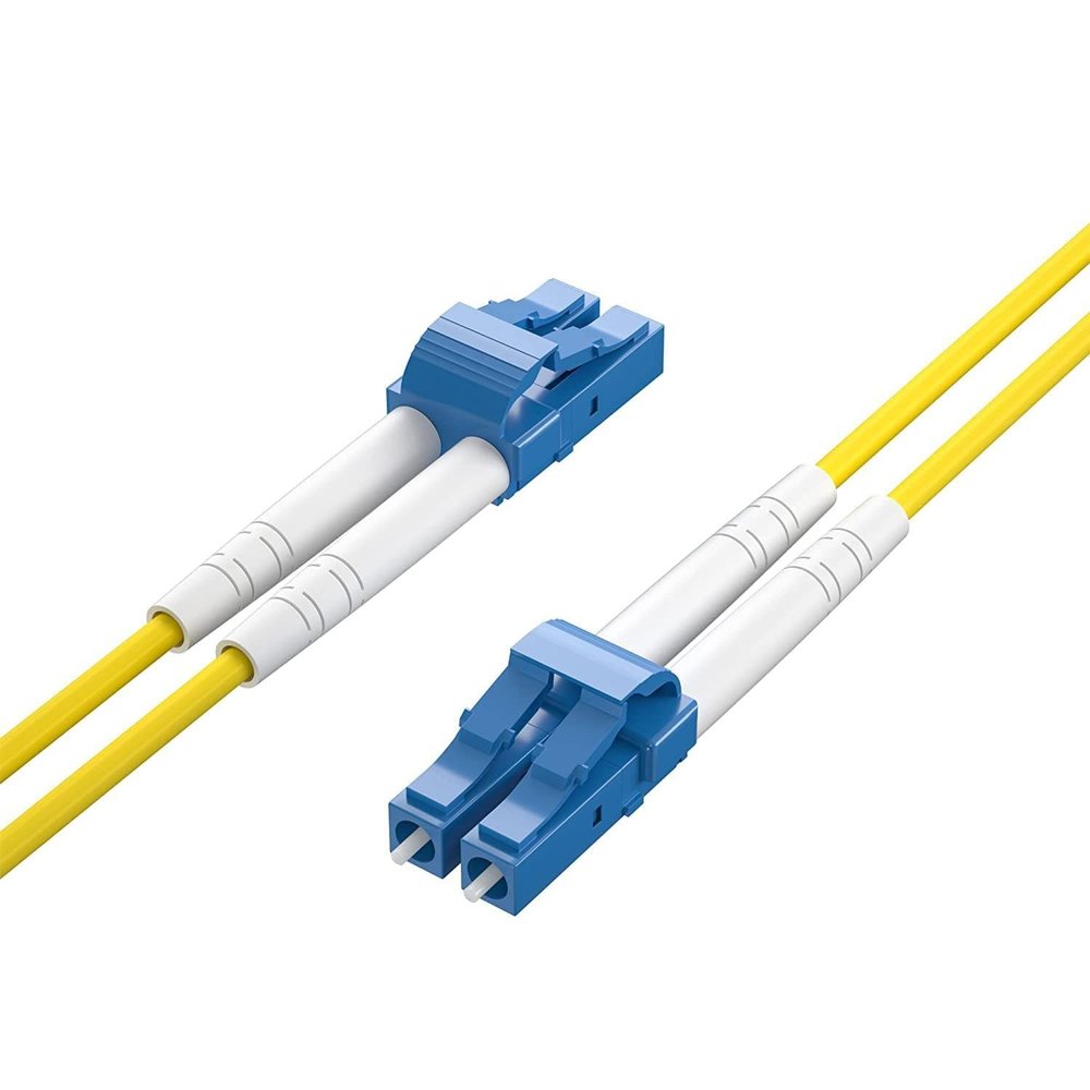 0.2M OS2 LC to LC Fiber Patch Cable, Single Mode SFP Fiber Jumper, Duplex LC-LC 9/125um, LSZH, 0.65ft, for 1G/10G SMF SFP Transceiver, Router, Networks and More, Available 0.2m - 100m