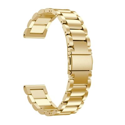AEMALL Replacement Stainless Steel Watch Strap Band For Garmin Forerunner 935 GPS Watch (Color : Gold, Size : For Forerunner 935)