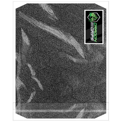 Dragon Grips Black Rubber Grip Tape - 25 Precut 1" Hex Griptape Stickers (Pack of 1), Non-Slip Adhesive for Cell Phones, Controllers, Guns, and Mouse Grip Tape, Rubberized Durable Texture, Made in USA