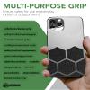 Dragon Grips Black Rubber Grip Tape - 25 Precut 1" Hex Griptape Stickers (Pack of 1), Non-Slip Adhesive for Cell Phones, Controllers, Guns, and Mouse Grip Tape, Rubberized Durable Texture, Made in USA view 2