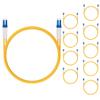 10 Pack 0.5M OS2 LC to LC Fiber Patch Cable, Single Mode SFP Fiber Jumper, Duplex LC-LC 9/125um, LSZH, 1.64ft, for 1G/10G SMF SFP Transceiver, Router, Networks and More, Available 0.2m - 100m view 1