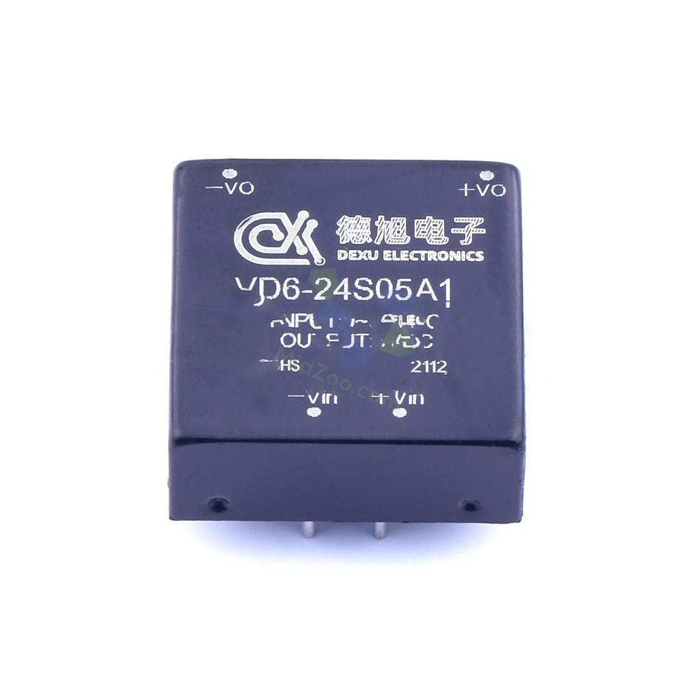 1 Pcs Power Module Input Voltage: 9V-36V Output Voltage: 5V 1.2A Plug-in VD6-24S05A1