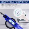 USUPERINK 10 Pack Compatible for Dymo 521209 12mm 3D Plastic Embossing Label Tape 1/2'' Black on White Emboss Labels for Organizer Xpress 1575 1595 1570 Office Mate MoTEX Label Makers view 2