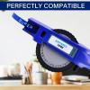 USUPERINK 6 Pack Compatible for Dymo 521206 12mm 3D Plastic Embossing Label Tape 1/2'' Blue on White Emboss Labels for Organizer Xpress 1575 1595 1570 Office Mate MoTEX Label Makers view 3