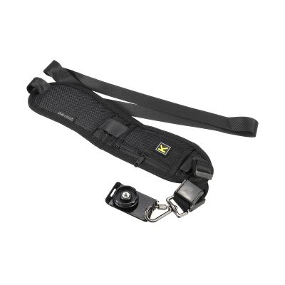 PATIKIL Camera Strap, Cloth Adjustable Shockproof Neck Shoulder Rope Holder with Quick Release Plate for Outdoor Photography Camera, Black
