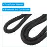 PATIKIL Camera Shoulder Strap, Cotton Soft Long Woven Round Cord Rope Holder with Mounting Ring for Outdoor Photography Camera, Black view 4