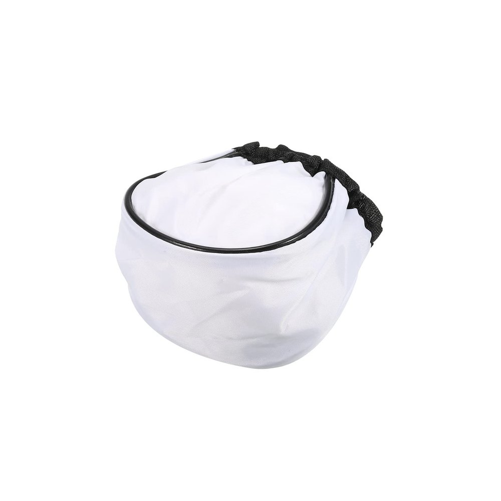 PATIKIL Flash Bounce Diffuser Cap, Cloth Universal Mini Soft Elastic Mouth Cap Cover for Flashlight Photography Camera Speed Light, White