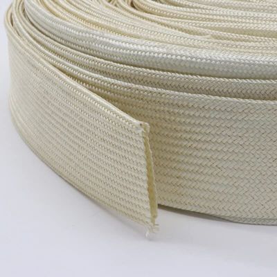 GatherTOOL 1M/pc Fiberglass Tube Dia 1mm ~ 40mm 600 Deg.C High Temperature Chemical Glass Fiber Braided Sleeve Soft Wire Pipe Protector (Color : White, Size : 5mm)