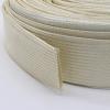 GatherTOOL 1M/pc Fiberglass Tube Dia 1mm ~ 40mm 600 Deg.C High Temperature Chemical Glass Fiber Braided Sleeve Soft Wire Pipe Protector (Color : White, Size : 5mm) view 1