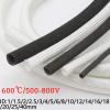 GatherTOOL 1M/pc Fiberglass Tube Dia 1mm ~ 40mm 600 Deg.C High Temperature Chemical Glass Fiber Braided Sleeve Soft Wire Pipe Protector (Color : Black, Size : 16mm) view 2