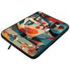 Abstract Art Mac Book Pro 14" Sleeve - Colorful Design Laptop Sleeve - Printed Mac Book Sleeve view 2