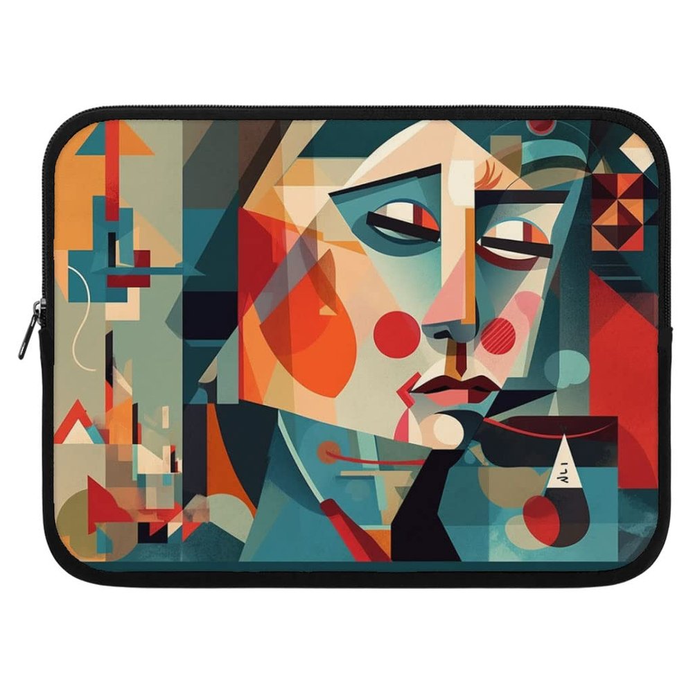 Abstract Art iPad Sleeve - Colorful Design Tablet Sleeve - Printed Carrying Case - 10 inches