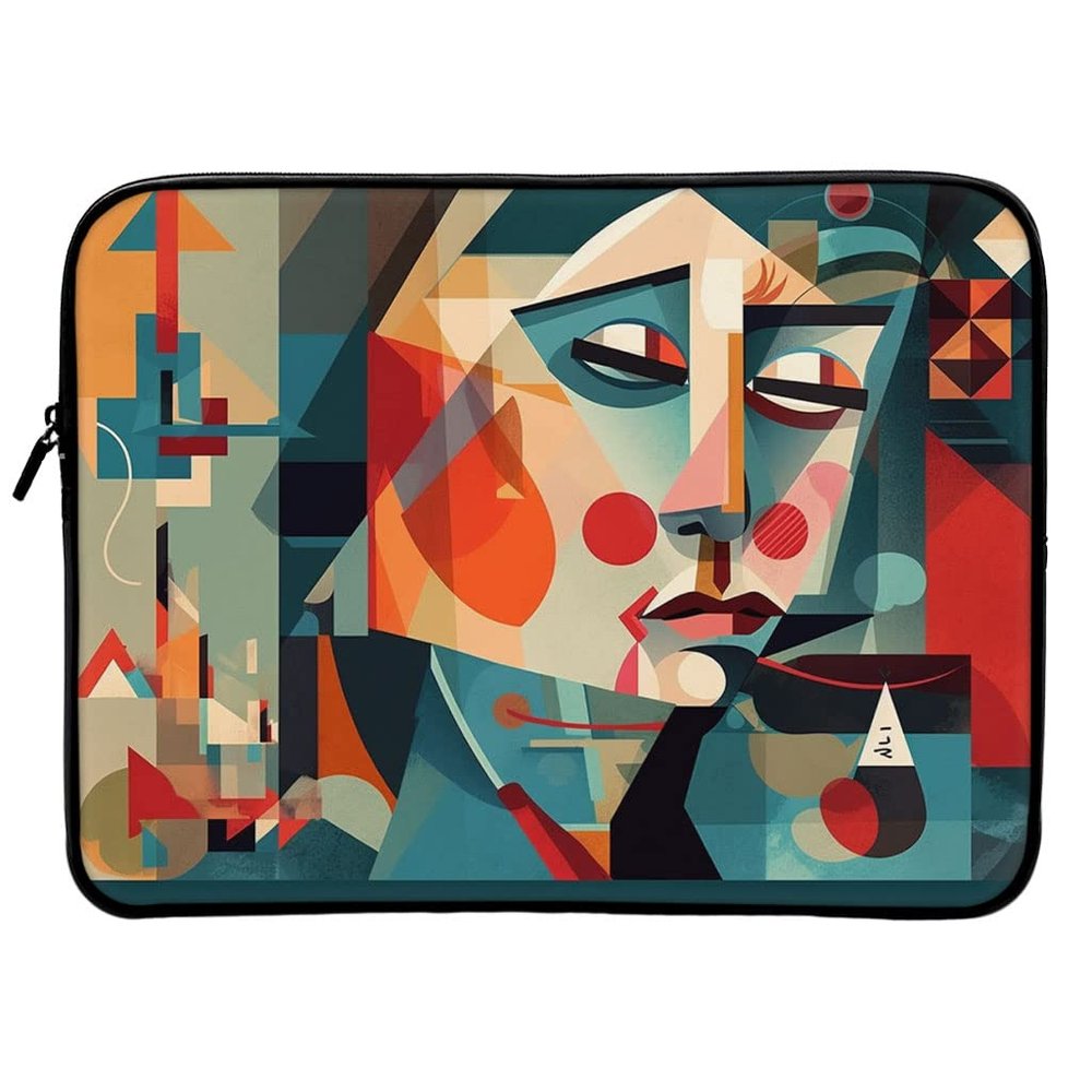 Abstract Art Mac Book Pro 16" Sleeve - Colorful Design Laptop Sleeve - Printed Mac Book Sleeve