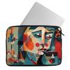 Abstract Art Mac Book Pro 16" Sleeve - Colorful Design Laptop Sleeve - Printed Mac Book Sleeve view 2