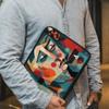 Abstract Art Mac Book Pro 16" Sleeve - Colorful Design Laptop Sleeve - Printed Mac Book Sleeve view 4