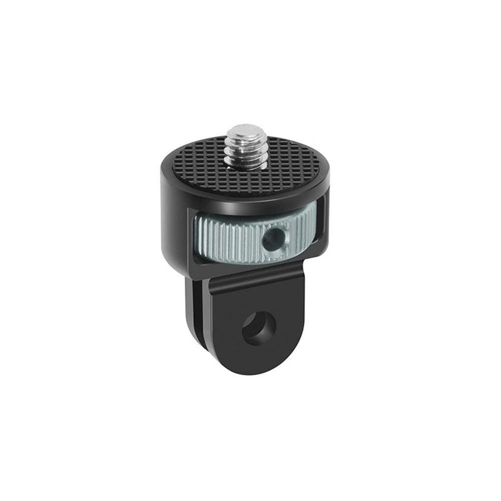Aluminum Alloy Two-Card Slot 1/4 inch Screw Tripod Adapter 360Rotating Mount Holder for Gopro for Insta360 Spare Part Accessory