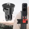 Aluminum Alloy Two-Card Slot 1/4 inch Screw Tripod Adapter 360Rotating Mount Holder for Gopro for Insta360 Spare Part Accessory view 4