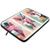 Abstract Face Mac Book Pro 14" Sleeve - Cute Colorful Laptop Sleeve - Themed Mac Book Sleeve view 2