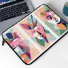 Abstract Face Mac Book Pro 14" Sleeve - Cute Colorful Laptop Sleeve - Themed Mac Book Sleeve view 3