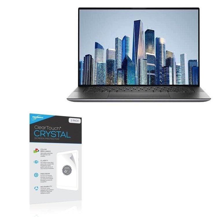 BoxWave Screen Protector Compatible with Dell Precision 15 (5560) - ClearTouch Crystal (2-Pack), HD Film Skin - Shields from Scratches
