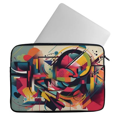 Abstract Design Mac Book Pro 14" Sleeve - Artwork Laptop Sleeve - Graphic Mac Book Sleeve