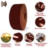 European Leather Work Oil Tanned Waxy Finish Leather 5-6 oz (2-2.4mm) Belts Size: 10"x84" (25.4x213 cm) | Burgundy Color | Natural Grass Fed Full Grain Cowhide Straps, Strips, Knife Sheaths, Boots view 3