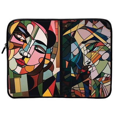 Abstract Print 2-Sided Print Mac Book Pro 16" Sleeve - Cute Art Laptop Sleeve - Illustration Mac Book Sleeve