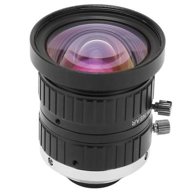 4mm Length C Mount Lens, 10MP Low Distortion Manual Focus and Adjustable Aperture for Industrial Camera