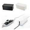 Cabilock Cord Organizer Box Wire Storage for Power Strip Cable Management Plastic Black view 2