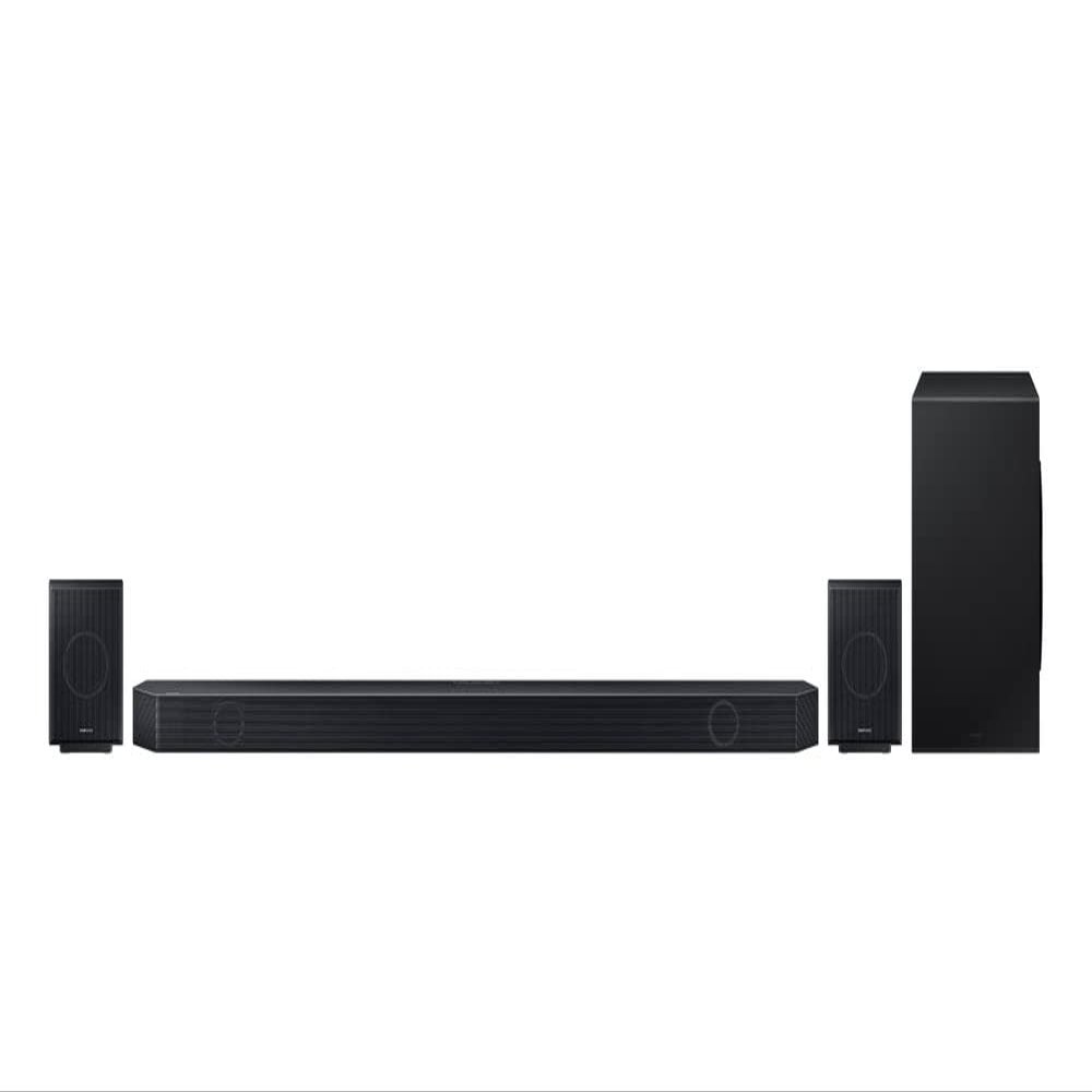 SAMSUNG HW-Q990C 11.1.4ch Soundbar with Rear Speakers and Dolby Atmos with an Additional 1 Year Coverage (2023), Titan Black (Renewed)