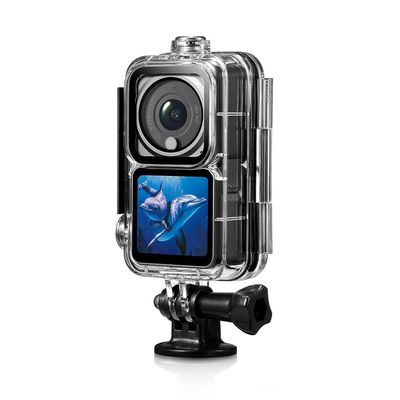 Waterproof Case 60 Meters Diving Shell 60m Housing Cover Dual Screen Set for DJI Action 2 Spare Part Accessory