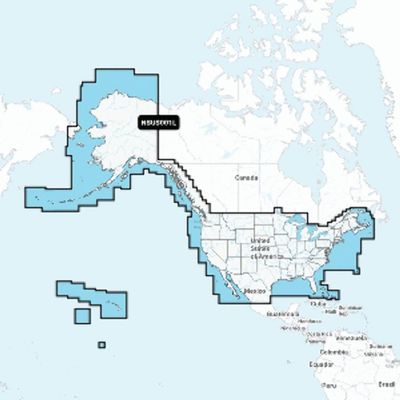 Garmin U.S. & Coastal Canada - Lakes, Rivers and Coastal Marine Charts - Garmin Navionics+ | NSUS001L | microSD/SD and One-Year Subscription