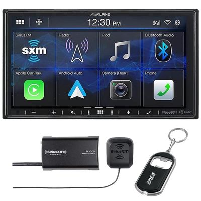 Alpine ILX-407 7" Shallow-Chassis Multimedia Receiver (Does Not Play Discs) and SiriusXM Tuner