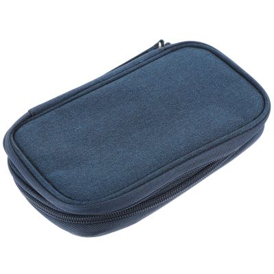 Alipis Digital Accessories Organizer Bag Portable Cable Organizer Pouch for Travel Essentials Storage for Chargers Earphones and Cords Compact Design Navy Small