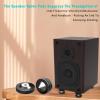 Monosaudio HiFi Speaker Isolation Feet 49x49mm Speaker Spikes Pads Stainless Steel Audio Feet Speaker Subwoofer Absorber Feet Subwoofer Spikes Pads for Speakers,Subwoofers,CD/DVD Players 4 Set(Black) view 2