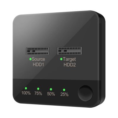 VR robot m.2 SATA Docking Station, M.2 Duplicator Clone Docking Station Converter with mSATA SSD Storage Box,Support Offline Clone duplicator and one- Key Disk Copy Function