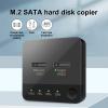 VR robot m.2 SATA Docking Station, M.2 Duplicator Clone Docking Station Converter with mSATA SSD Storage Box,Support Offline Clone duplicator and one- Key Disk Copy Function view 2