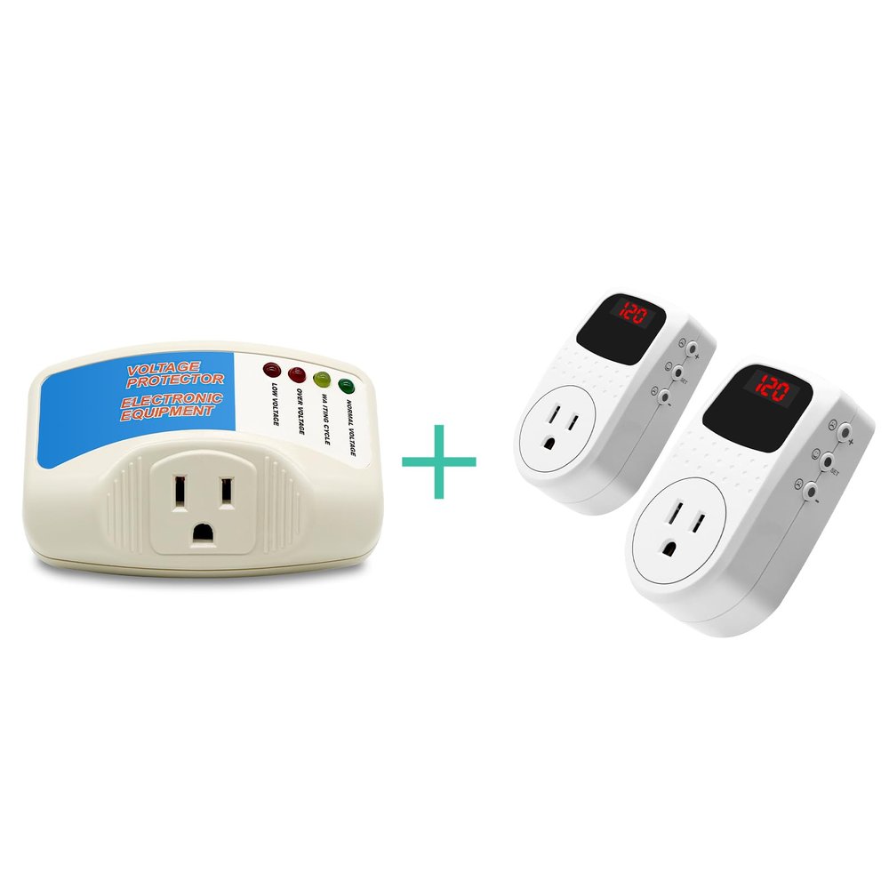 BSEED Refrigerator Appliance Surge Protector Outlet Protector Multi Function, Single Outlet Surge Protector Plug for Home Appliance Multi Function