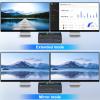 8K USB 3.0 Displayport KVM Switch 2 Monitors 2 Computers 8K@30Hz 4K@144Hz,MLEEDA Dual Monitor Displayport 1.4 KVM Switches with 4 USB 3.0 Port for USB Device,Wired Remote and USB Cables Included view 3