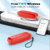 LENRUE Bluetooth Speakers, Waterproof Portable Speakers with TWS, 24 Playtime, Stereo Sound, Wireless for Home Shower Pool Beach Outdoor (Red) view 4