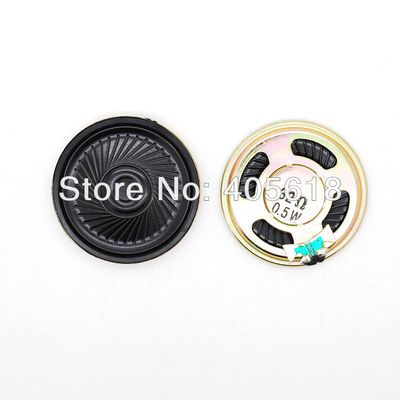 2pcs 32 ohm 0.5W Woofer 40mm diameter Speaker Small Trumpet Loudspeaker thk. 5mm