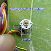 1 Pair Mini 8mm Stepping Stepper Motor 2-phase 4-wire with 9 Teeth 0.2 Modulus Copper Gear for Camera view 4