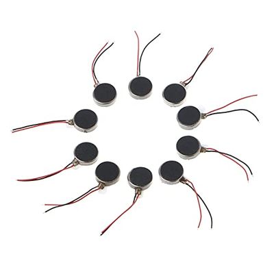 10x3mm Mini Vibration Motors 3V 120002500rpm Flat Coin Button-Type Micro Vibrating Motor for Mobile Cell Phone