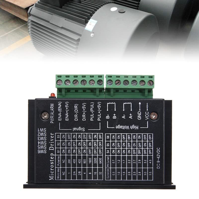1pc 42/57/86 Stepper Motor Driver 32 Segments TB6600 Upgraded Version 4.0A 9V-42V DC Supply