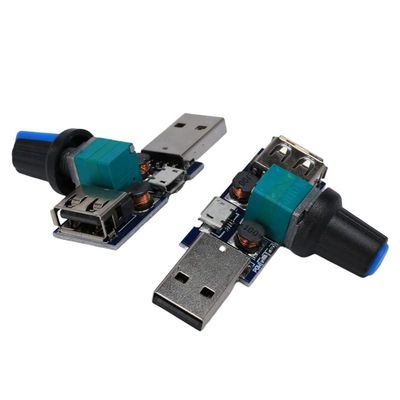 5Pcs DC 5V Micro-USB Fan Governor Wind Speed Controller Air Volume Regulator Cooling Mute Multifunction Noise Reduction