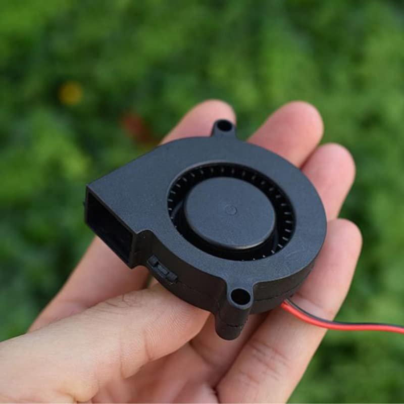 1PCS DC12V 24V Brushless Centrifugal Worm Gear Blower Mute Powerful Mini Cooling Turbo Fan 3D Printer Parts Cooler Black Plastic
