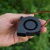 1PCS DC12V 24V Brushless Centrifugal Worm Gear Blower Mute Powerful Mini Cooling Turbo Fan 3D Printer Parts Cooler Black Plastic view 3